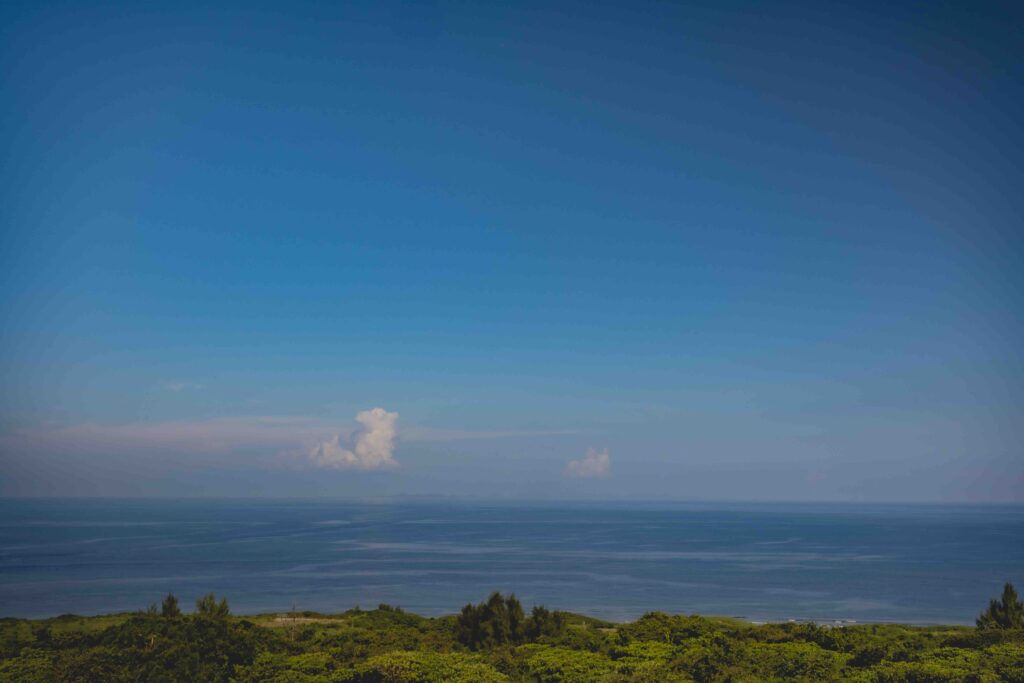 Scenic ocean view at a luxury destination wedding venue in Okinawa, Japan